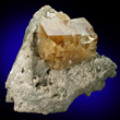 Yellow Fluorite Cube in Matrix