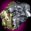 Rounded Galena with Chalcopyrite
