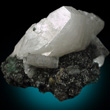 Large White Heulandite on Matrix