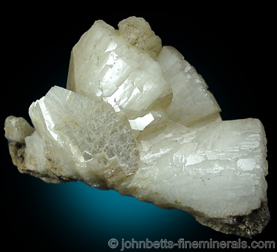 Large White Heulandite Crystals