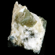 Grayish-Green Heulandite on Calcite