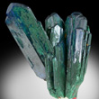 Azurite partially altered to Malachite