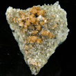 Orange Pink Monazite on Quartz Matrix