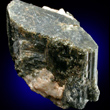 Single Greenish Pargasite Crystal