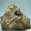 Single Pyrargyrite Crystal on Matrix