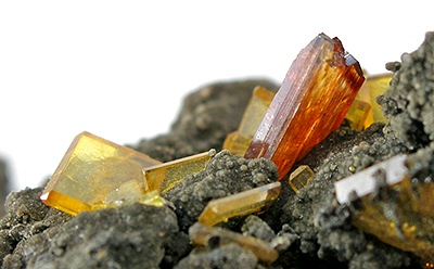Bright Orange Raspite Crystal