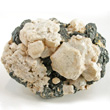 White Scapolite with Vesuvianite