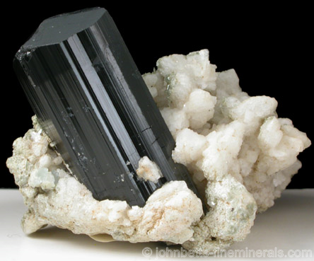 Schorl on Albite Matrix