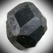 Single Black Schorlomite Crystal