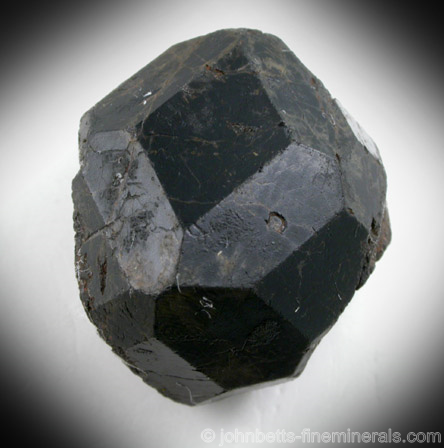 Single Black Schorlomite Crystal