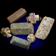 Seven Various Staurolite Crystals