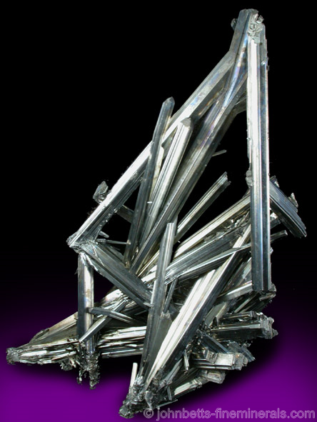 Interconnected Stibnite Blades