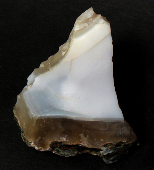 White Chalcedony on Gray Chalcedony