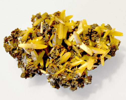 Dipyramidal Wulfenite Crystals