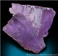 Purple Fluorite Twins from Mine La Cabaña, Berbes District, Asturias, Spain.