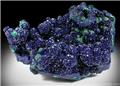 Azurite with Malachite from Bisbee from Copper Queen Mine, Bisbee, Cochise County, Arizona.