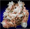 Rhodochrosite and Quartz from Sunnyside Mine, Silverton District, San Juan County, Colorado.