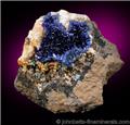 Azurite Pocket from Altenmittlau, Spessart Mountains, Hesse, Germany.