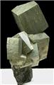 Cubic Pyrite Crystal Grouping from Interstate Route 81 roadcut, south of Syracuse, Onondaga County, New York
