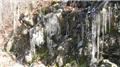 Icicles Hanging from Rock from Ringwood State Park, Ringwood, Passaic Co., New Jersey
