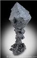 Acanthite Pseudo-octahedron from Imiter Mine, Dades, Anti-Atlas Mountains, Morocco