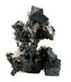 Acanthite Octahedron from Imiter Mine, Atlas Mtns., Morocco