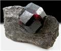 Exceptional Almandine Crystal in Matrix from Stikine River delta, Wrangell Island, Alaska