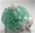 Radiating Green Apophyllite from Momin Pada, Rahuri, Ahmadnagar District, Maharashtra, India