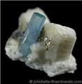 Deep Blue Aquamarine on Matrix from Gilgit District, Northern Areas, Pakistan