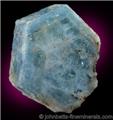 Flattened Aquamarine Crystal from Oxford County, Maine