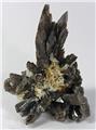 Axinite-(Mn) Elongated Cluster from Bor Pit, Dal'negorsk B deposit, Dal'negorsk, Primorskiy Kray, Far-Eastern Region, Russia