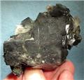 Boulangerite Included Inside Fluorite from Yaogangxian Mine, Yizhang Co., Chenzhou Prefecture, Hunan Province, China