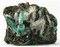 Sharp Chamosite with Emerald from Hubei Mine (Qinjiafang Mine), Pingjiang Co., Yueyang Prefecture, Hunan Province, China