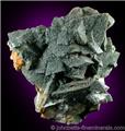 Chlorite Coating on Adularia from Tilcon Quarry, Acushnet, Bristol County, Massachusetts