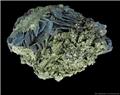 Covellite Crystals with Pyrite from Calabona Mine, Alghero, Sassari Province, Sardinia, Italy