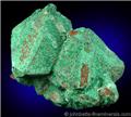 Cuprite with Malachite Coating from Emke Mine, Onganja, Windhoek District, Namibia