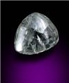 Grayish-Whtie Diamond Macle from Majhgawan Pipe, near Panna, Madhya Pradesh, India