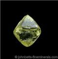 Yellow Diamond Octahedron from Diamantino, Mato Grosso, Brazil