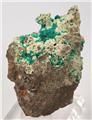 Dioptase Sprays on Matrix from Mammoth-Saint Anthony Mine, Tiger, Mammoth District, Pinal Co., Arizona