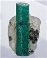Elongated Kagem Emerald from Kagem Emerald Mine, Kafubu, Ndola, Copperbelt Province, Zambia