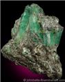 Emerald Crystals in Schist from Stony Point, Alexander County, North Carolina