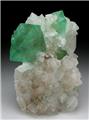 Green Fluorite Octahedrons from Riemvasmaak, Siyanda District, Northern Cape Province, South Africa, Africa