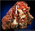 Gibbsite with Crocoite from Dundas, Tasmania, Australia