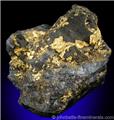 Gold Crust on Matrix from McKenzie Red Lake Mine, Balmerton, Ontario, Canada