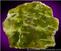 Yellow-green Serpentine Slice from Johns-Manville Munro Mine, Ontario, Canada