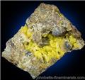 Greenockite Coating Botryoida Smithsonite from Rush Creek District, Marion County, Arkansas