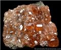 Hessonite Crystal Cluster from Jeffrey Mine, Asbestos, Québec, Canada