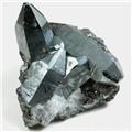 Prismatic Hematite Crystals from Wessels Mine, Kalahari manganese fields, Northern Cape Province, South Africa.