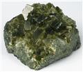 Olive-Green Johansennite from North Mine (North Broken Hill Mine; NBH Mine), Broken Hill, Yancowinna Co., New South Wales, Australia