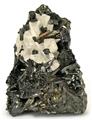 Manganite with Barite from Ilfeld, Nordhausen, Harz Mts, Thuringia, Germany